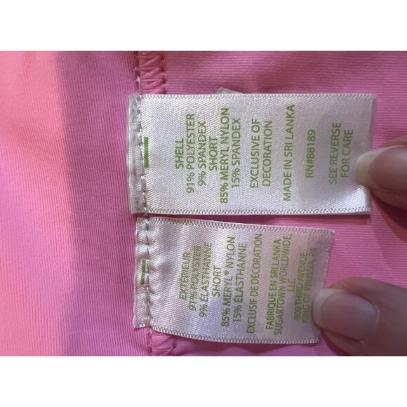 Lilly Pulitzer Monica Blue Pink Pineapple Skort 14 Vacation Beach Golf - Picture 7 of 10